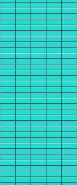 Blue Horizontal Block Acrylic Shower Wall Panel 2440mm x 1220mm (3mm Thick)
