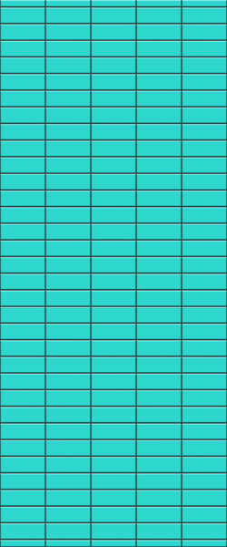 Blue Horizontal Block Acrylic Shower Wall Panel 2440mm x 1220mm (3mm Thick)