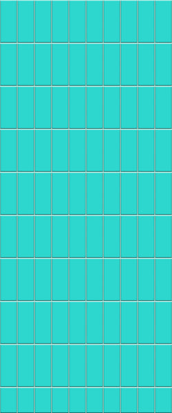 Blue Vertical Block Acrylic Shower Wall Panel 2440mm x 1220mm (3mm Thick) - CladdTech