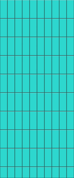 Blue Vertical Block Acrylic Shower Wall Panel 2440mm x 1220mm (3mm Thick) - CladdTech
