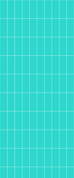 Blue Vertical Block Acrylic Shower Wall Panel 2440mm x 1220mm (3mm Thick) - CladdTech