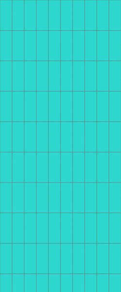 Blue Vertical Block Acrylic Shower Wall Panel 2440mm x 1220mm (3mm Thick) - CladdTech