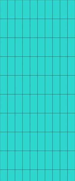 Blue Vertical Block Acrylic Shower Wall Panel 2440mm x 1220mm (3mm Thick) - CladdTech
