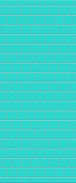 Blue Large Squares Acrylic Shower Wall Panel 2440mm x 1220mm (3mm Thick) - CladdTech