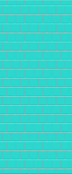 Blue Large Squares Acrylic Shower Wall Panel 2440mm x 1220mm (3mm Thick) - CladdTech