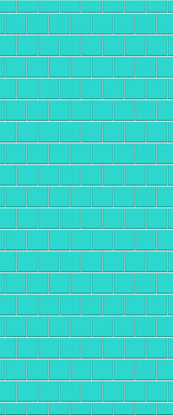 Blue Large Squares Acrylic Shower Wall Panel 2440mm x 1220mm (3mm Thick) - CladdTech