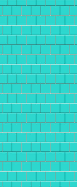 Blue Large Squares Acrylic Shower Wall Panel 2440mm x 1220mm (3mm Thick) - CladdTech