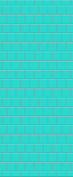 Blue Large Squares Acrylic Shower Wall Panel 2440mm x 1220mm (3mm Thick) - CladdTech