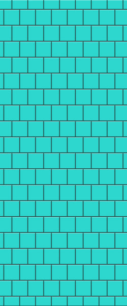 Blue Large Squares Acrylic Shower Wall Panel 2440mm x 1220mm (3mm Thick) - CladdTech
