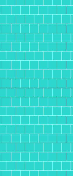 Blue Large Squares Acrylic Shower Wall Panel 2440mm x 1220mm (3mm Thick) - CladdTech
