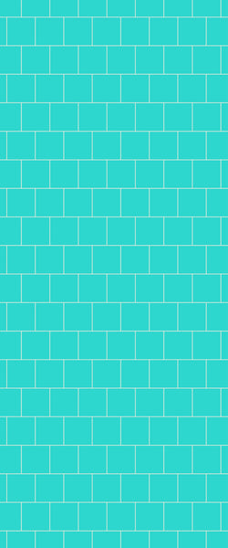 Blue Large Squares Acrylic Shower Wall Panel 2440mm x 1220mm (3mm Thick) - CladdTech