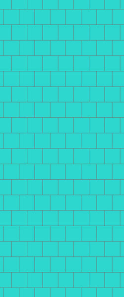 Blue Large Squares Acrylic Shower Wall Panel 2440mm x 1220mm (3mm Thick) - CladdTech