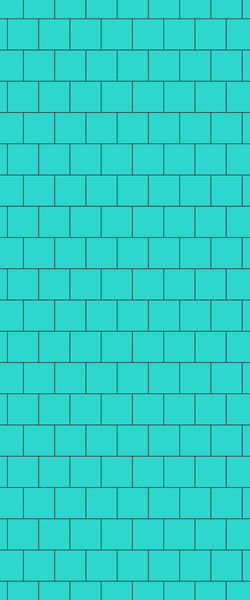 Blue Large Squares Acrylic Shower Wall Panel 2440mm x 1220mm (3mm Thick) - CladdTech