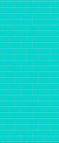 Blue Brickbond Acrylic Shower Wall Panel 2440mm x 1220mm (3mm Thick) - CladdTech