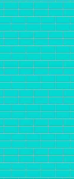 Blue Brickbond Acrylic Shower Wall Panel 2440mm x 1220mm (3mm Thick) - CladdTech