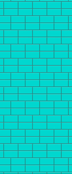 Blue Brickbond Acrylic Shower Wall Panel 2440mm x 1220mm (3mm Thick) - CladdTech