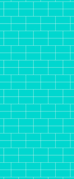 Blue Brickbond Acrylic Shower Wall Panel 2440mm x 1220mm (3mm Thick) - CladdTech