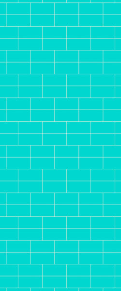 Blue Brickbond Acrylic Shower Wall Panel 2440mm x 1220mm (3mm Thick) - CladdTech