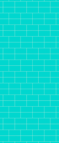 Blue Brickbond Acrylic Shower Wall Panel 2440mm x 1220mm (3mm Thick) - CladdTech