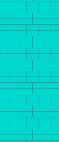 Blue Brickbond Acrylic Shower Wall Panel 2440mm x 1220mm (3mm Thick) - CladdTech