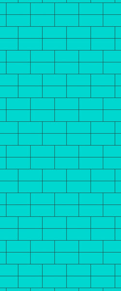 Blue Brickbond Acrylic Shower Wall Panel 2440mm x 1220mm (3mm Thick) - CladdTech