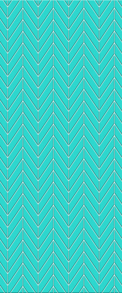 Blue Chevron Acrylic Shower Wall Panel 2440mm x 1220mm (3mm Thick) - CladdTech