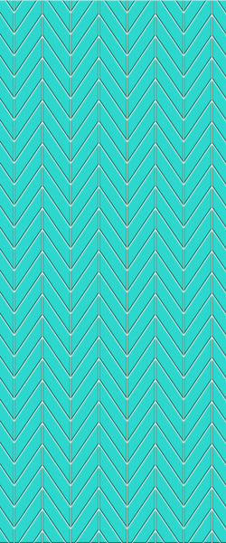 Blue Chevron Acrylic Shower Wall Panel 2440mm x 1220mm (3mm Thick) - CladdTech