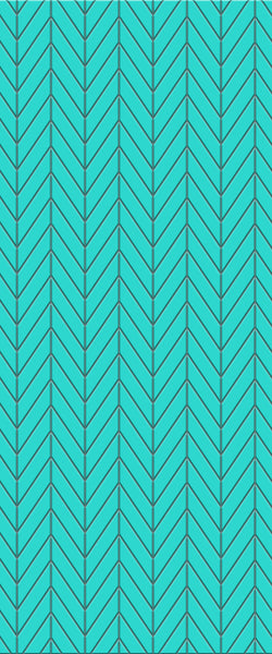 Blue Chevron Acrylic Shower Wall Panel 2440mm x 1220mm (3mm Thick) - CladdTech