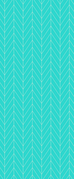 Blue Chevron Acrylic Shower Wall Panel 2440mm x 1220mm (3mm Thick) - CladdTech