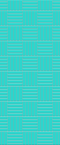 Blue Mosaic Acrylic Shower Wall Panel 2440mm x 1220mm (3mm Thick) - CladdTech