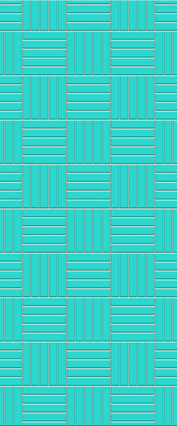 Blue Mosaic Acrylic Shower Wall Panel 2440mm x 1220mm (3mm Thick) - CladdTech