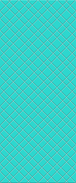 Blue Basket Weave Acrylic Shower Wall Panel 2440mm x 1220mm (3mm Thick) - CladdTech