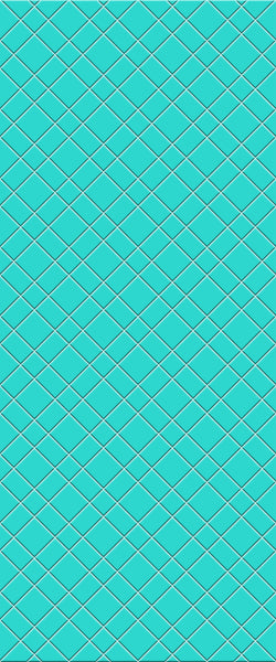 Blue Basket Weave Acrylic Shower Wall Panel 2440mm x 1220mm (3mm Thick) - CladdTech