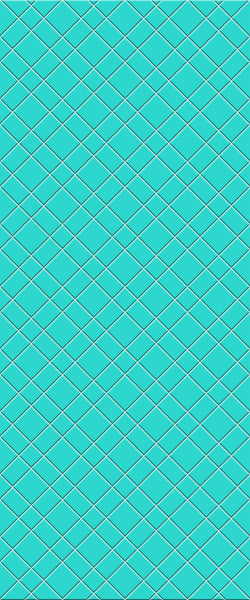 Blue Basket Weave Acrylic Shower Wall Panel 2440mm x 1220mm (3mm Thick) - CladdTech