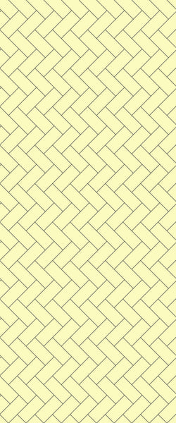 Yellow Diagonal Herringbone Tile Acrylic Shower Wall Panel 2440mm x 1220mm (3mm Thick) - CladdTech