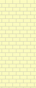 Yellow Subway Tile Acrylic Shower Wall Panel 2440mm x 1220mm ( 3mm Thick) - CladdTech