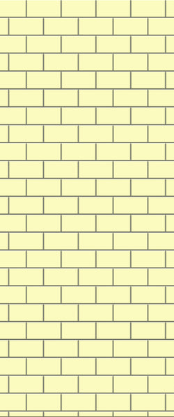 Yellow Subway Tile Acrylic Shower Wall Panel 2440mm x 1220mm ( 3mm Thick) - CladdTech