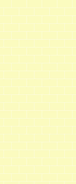 Yellow Subway Tile Acrylic Shower Wall Panel 2440mm x 1220mm ( 3mm Thick) - CladdTech