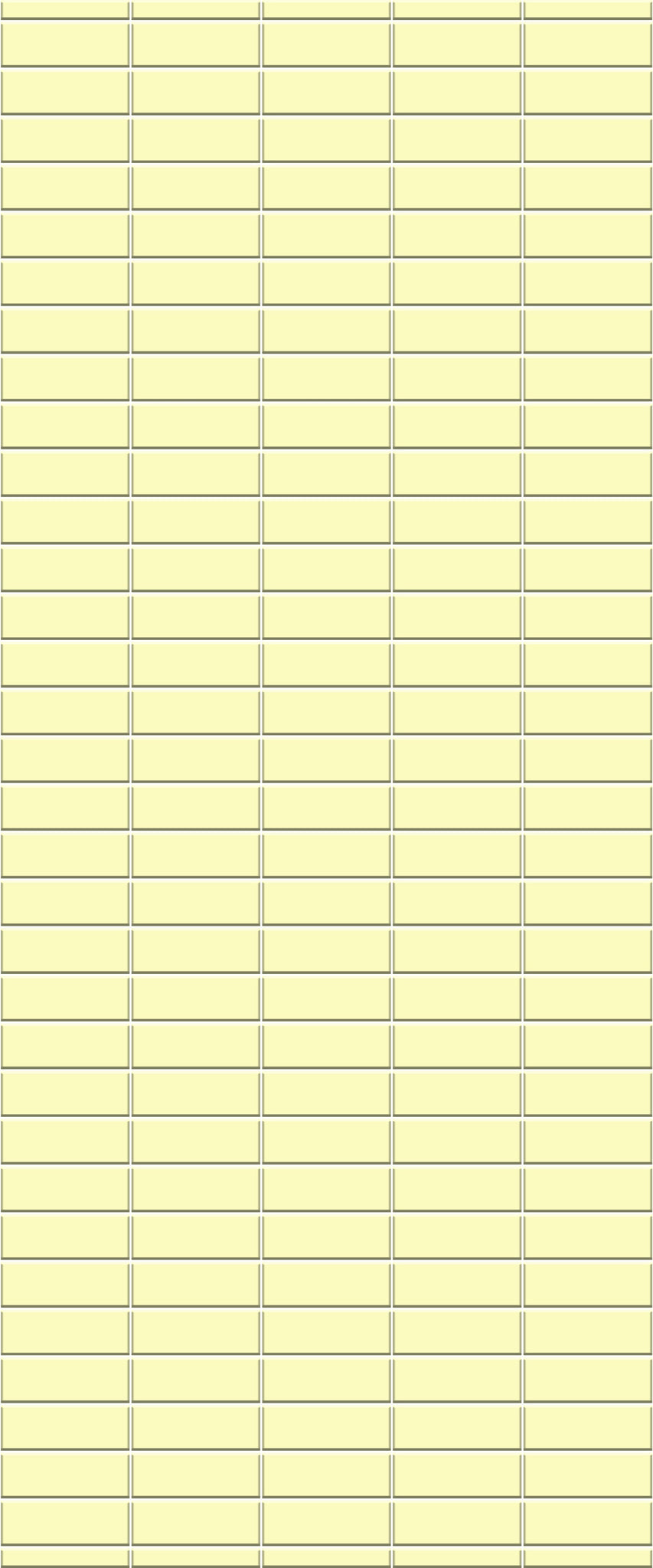 Yellow Horizontal Block Tile Acrylic Shower Panel 2440mm x 1220mm (3mm Thick) - CladdTech