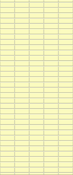 Yellow Horizontal Block Tile Acrylic Shower Panel 2440mm x 1220mm (3mm Thick) - CladdTech