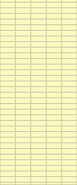 Yellow Horizontal Block Tile Acrylic Shower Panel 2440mm x 1220mm (3mm Thick) - CladdTech