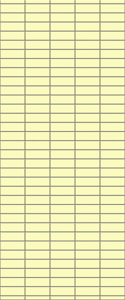 Yellow Horizontal Block Tile Acrylic Shower Panel 2440mm x 1220mm (3mm Thick) - CladdTech