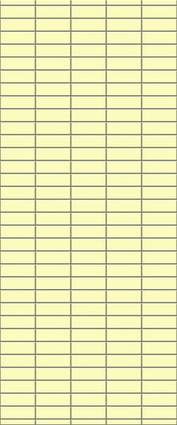 Yellow Horizontal Block Tile Acrylic Shower Panel 2440mm x 1220mm (3mm Thick) - CladdTech