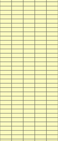 Yellow Horizontal Block Tile Acrylic Shower Panel 2440mm x 1220mm (3mm Thick) - CladdTech