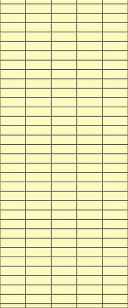 Yellow Horizontal Block Tile Acrylic Shower Panel 2440mm x 1220mm (3mm Thick) - CladdTech