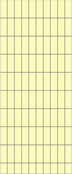 Yellow Vertical Block Tile Acrylic Shower Panel 2440mm x 1220mm ( 3mm Thick) - CladdTech