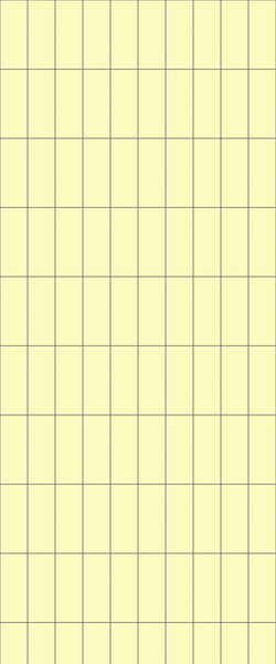 Yellow Vertical Block Tile Acrylic Shower Panel 2440mm x 1220mm ( 3mm Thick) - CladdTech