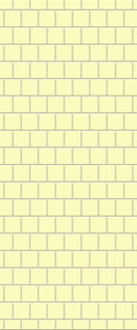 Yellow Large Square's Tile Acrylic Shower Wall Panel 2440mm x 1220mm ( 3mm Thick) - CladdTech