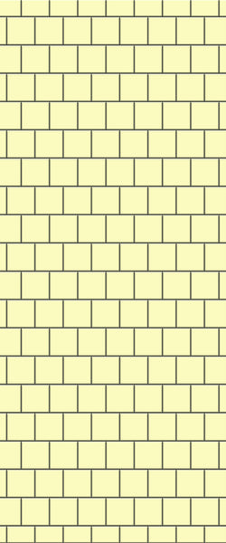 Yellow Large Square's Tile Acrylic Shower Wall Panel 2440mm x 1220mm ( 3mm Thick) - CladdTech