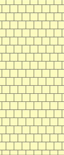 Yellow Large Square's Tile Acrylic Shower Wall Panel 2440mm x 1220mm ( 3mm Thick) - CladdTech
